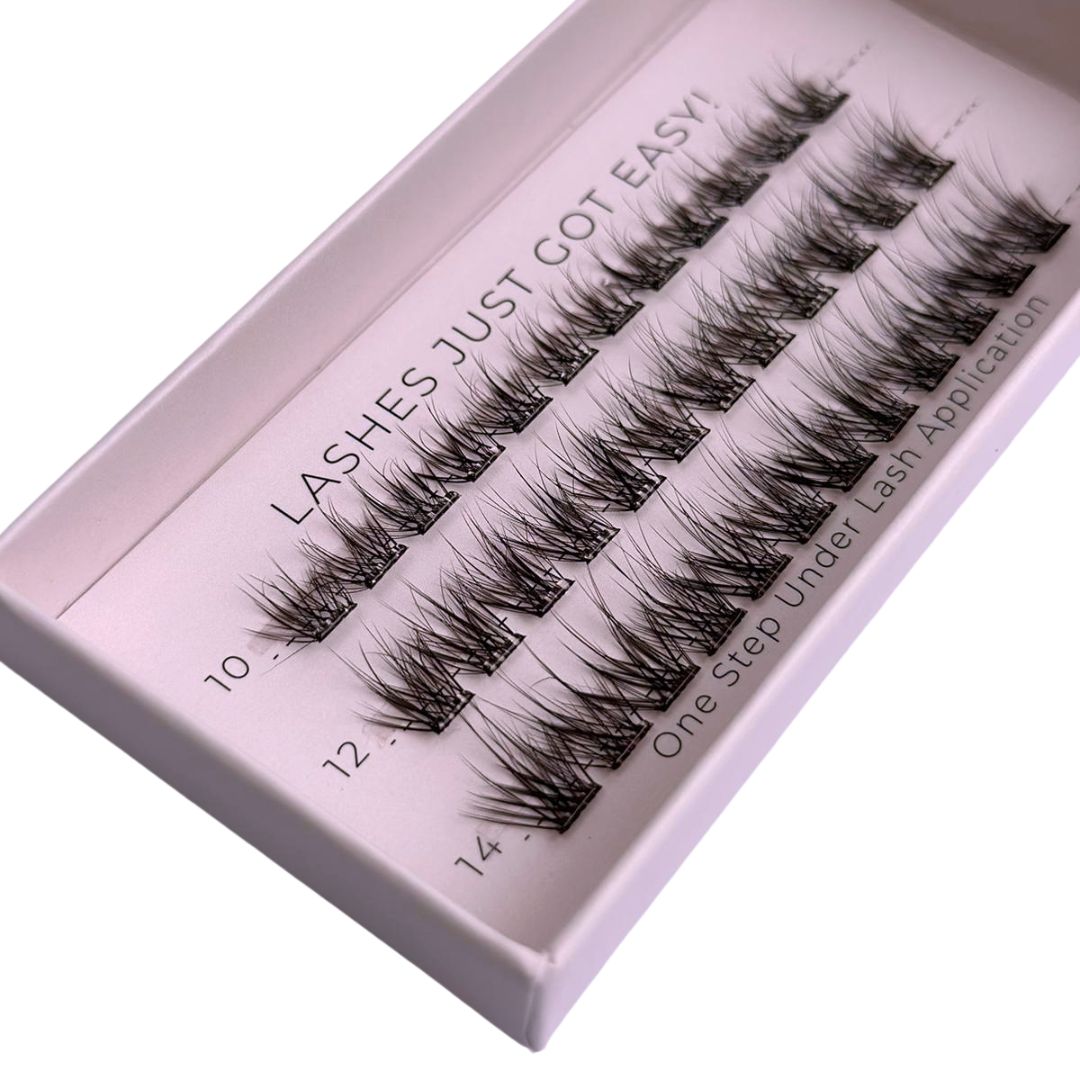 Easylash - Mixed Length, Pre-glued, Underlashes - Dark Brown