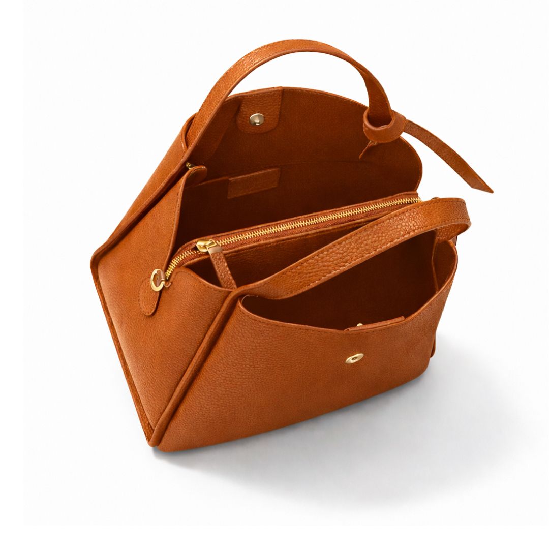 Bow Bag in Tan - The Everyday Luxe Mini Tote