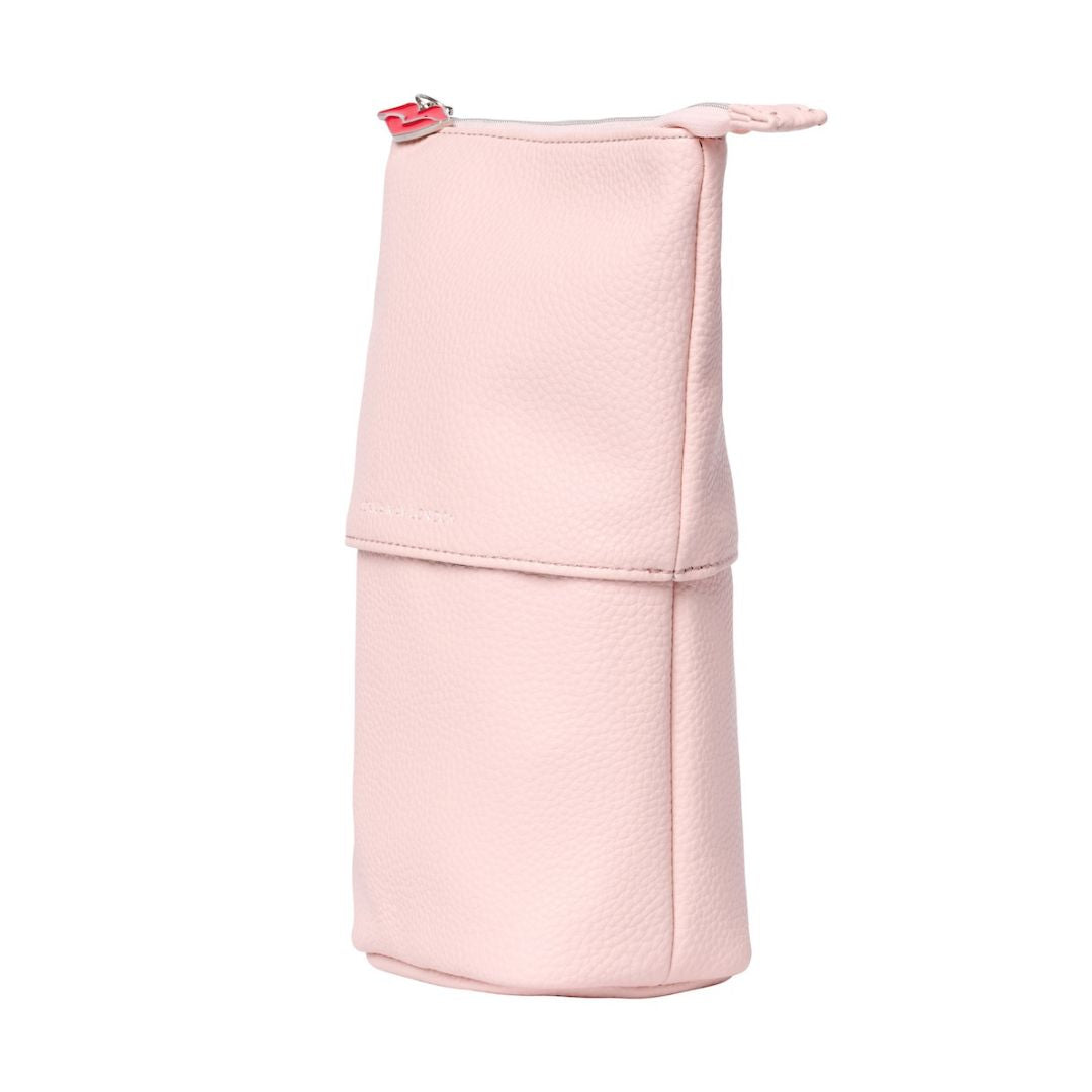 Stand & Store Makeup Brush Case in Pink | Adjustable & Travel-Friendly