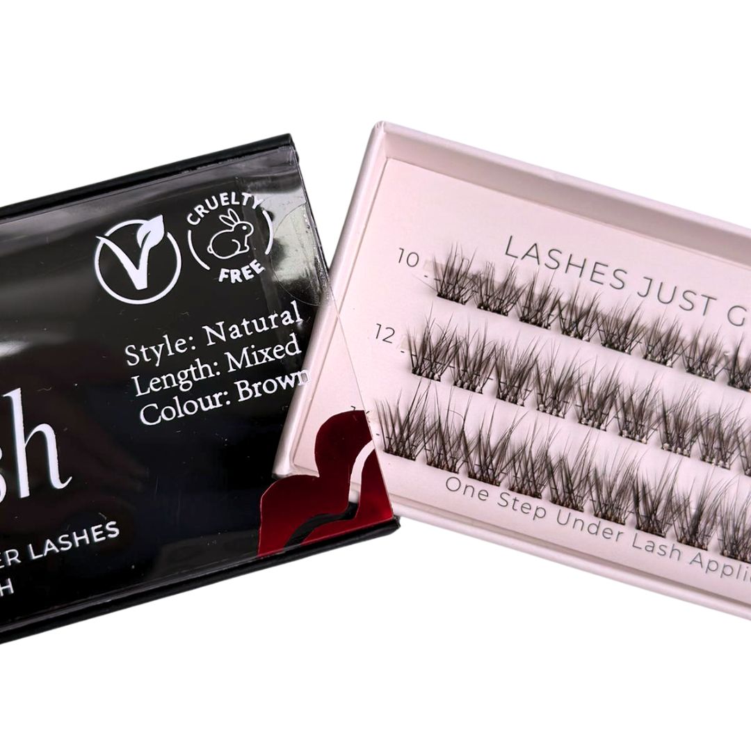 Easylash - Mixed Length, Pre-glued, Underlashes - Dark Brown