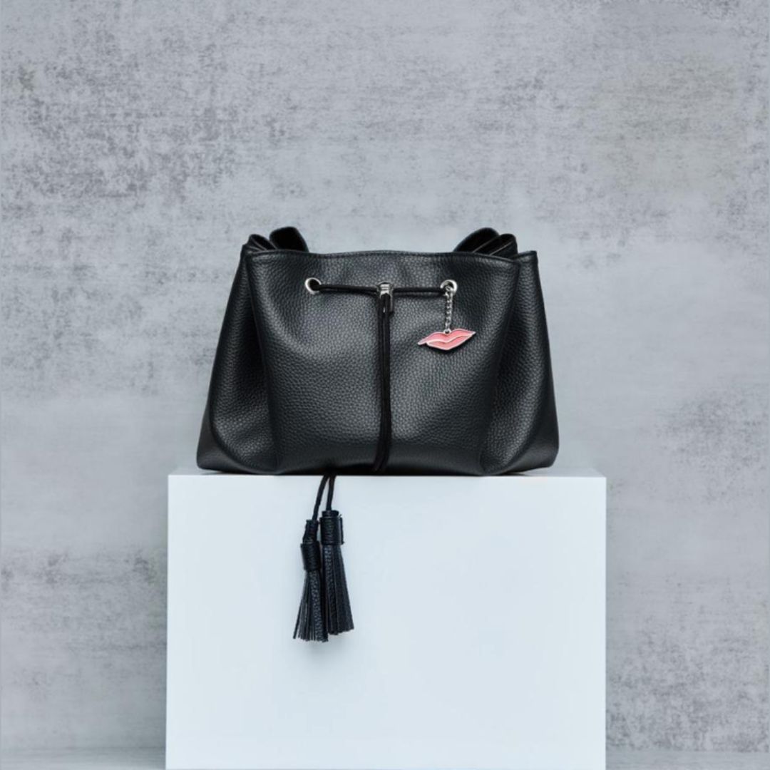 Black Lay Flat Makeup Bag