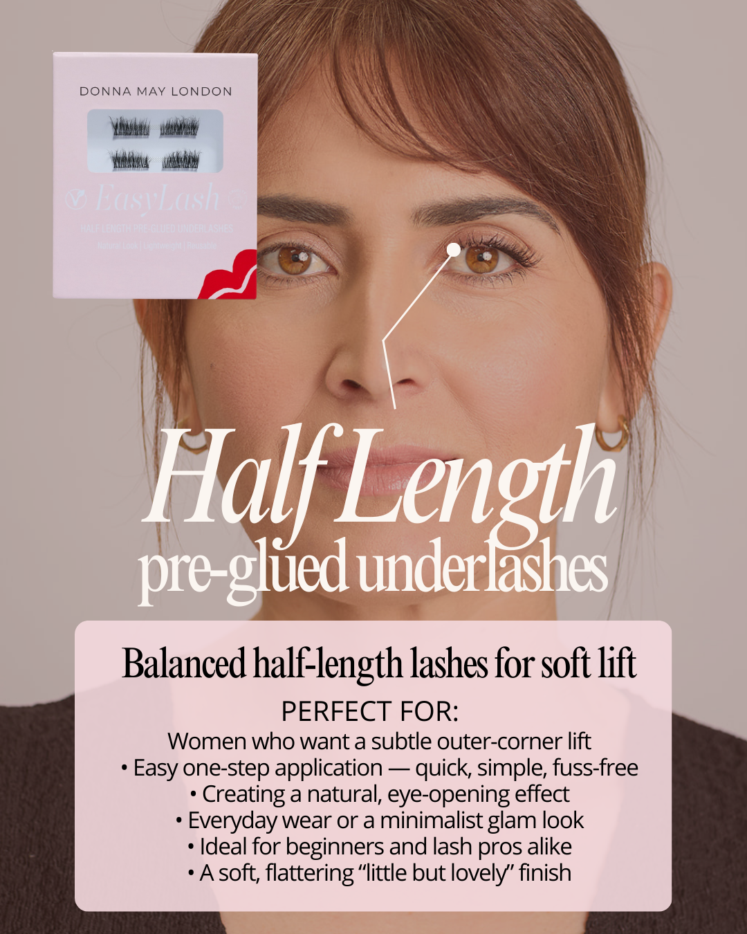 Easylash Half Length Pre-Glued Underlashes – Black