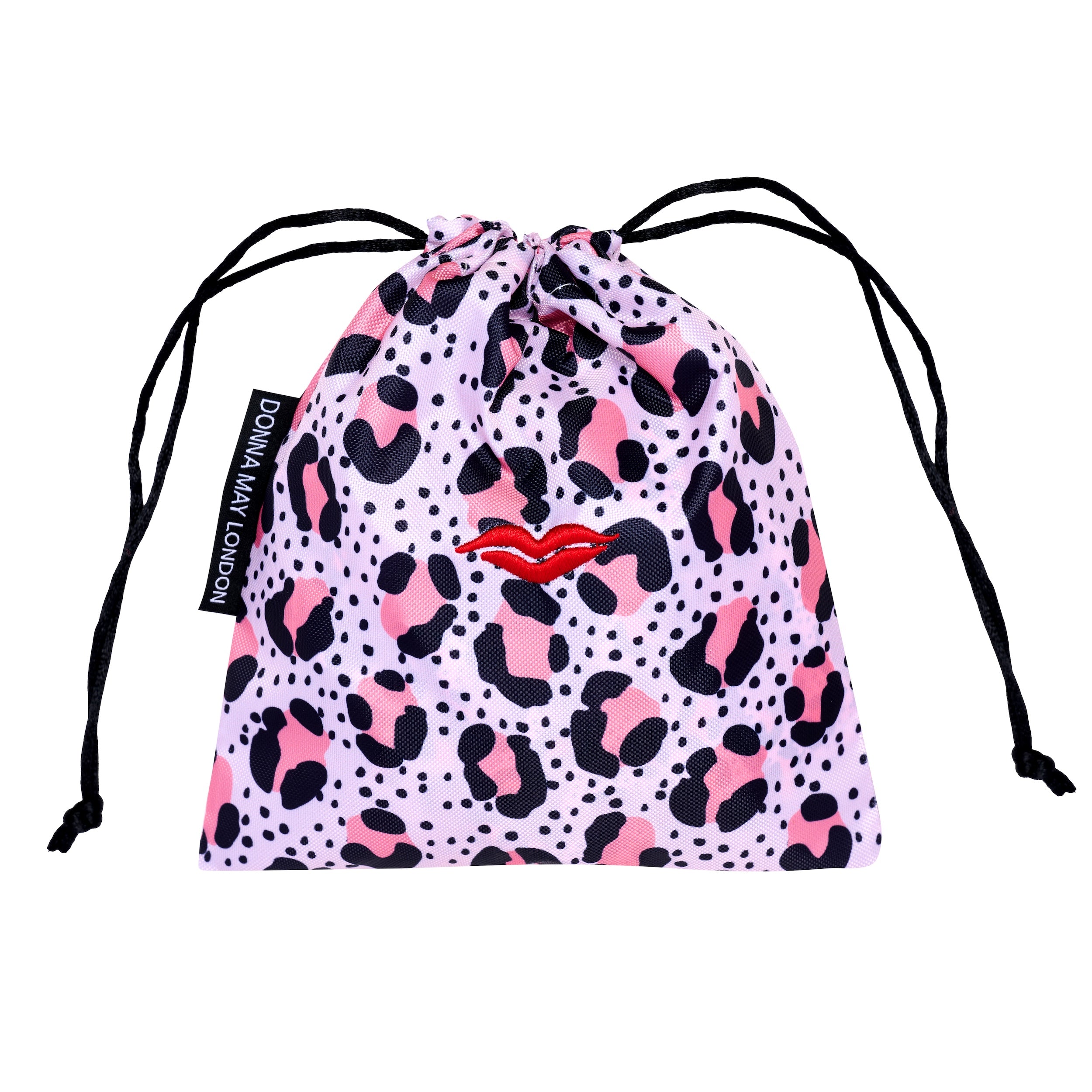 Shower Cap with Cute Bow in Nude Pink Leopard