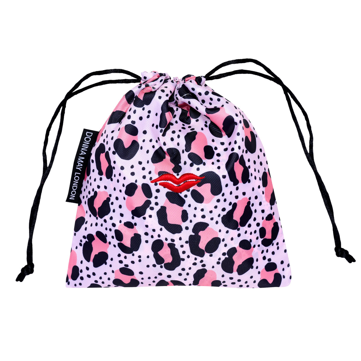 Shower Cap with Cute Bow in Nude Pink Leopard