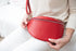 Donna May London Red Venice City Bag in soft Italian leather
