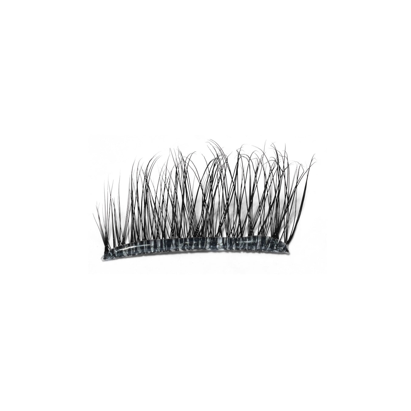 Apply Donna May London half length underlashes beneath natural lash line – pre-glued and easy to use