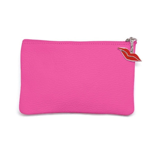 Brighton Lipstick & Penny Purse in Red & Pink Leather