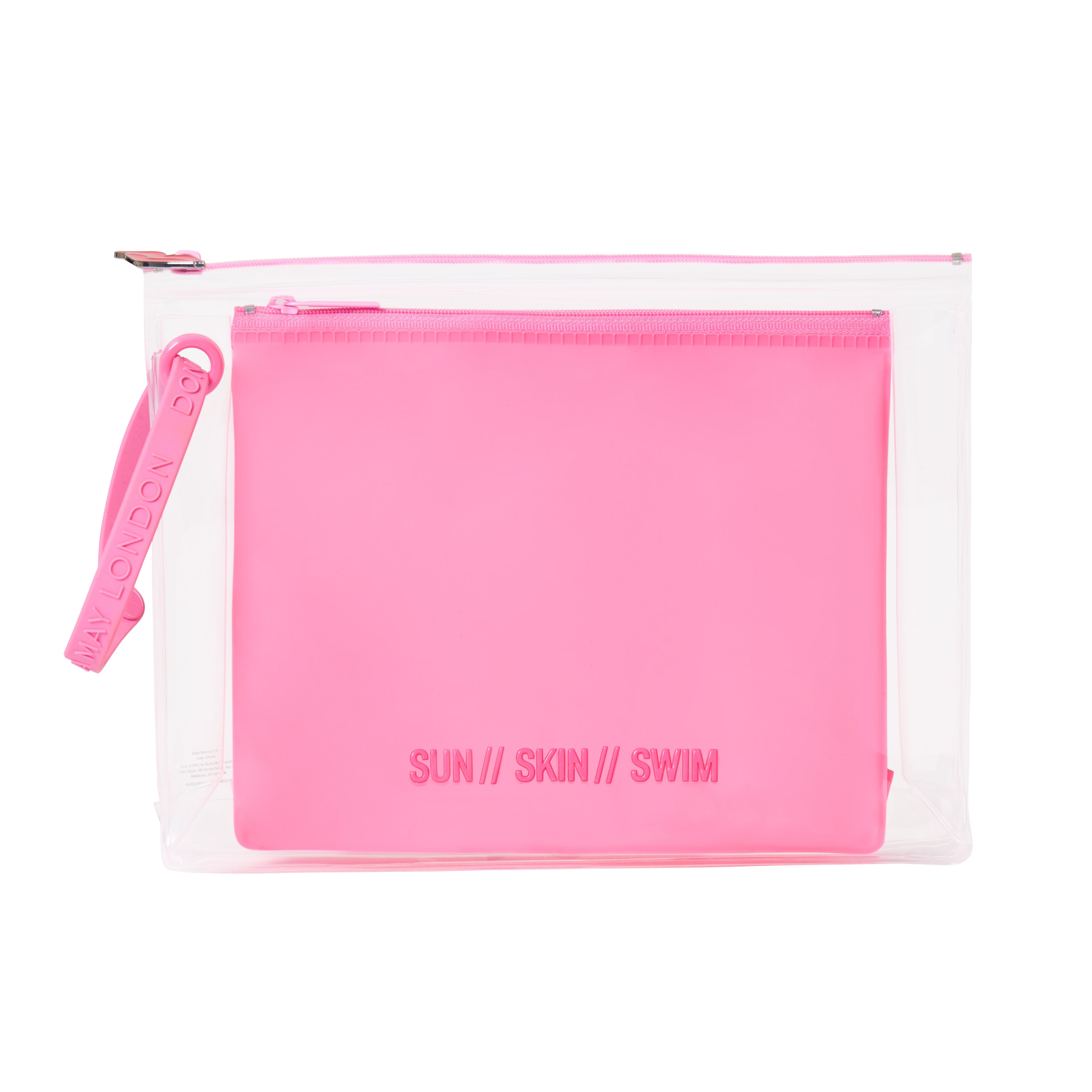 Bikini & SPF Bag Duo in Pink