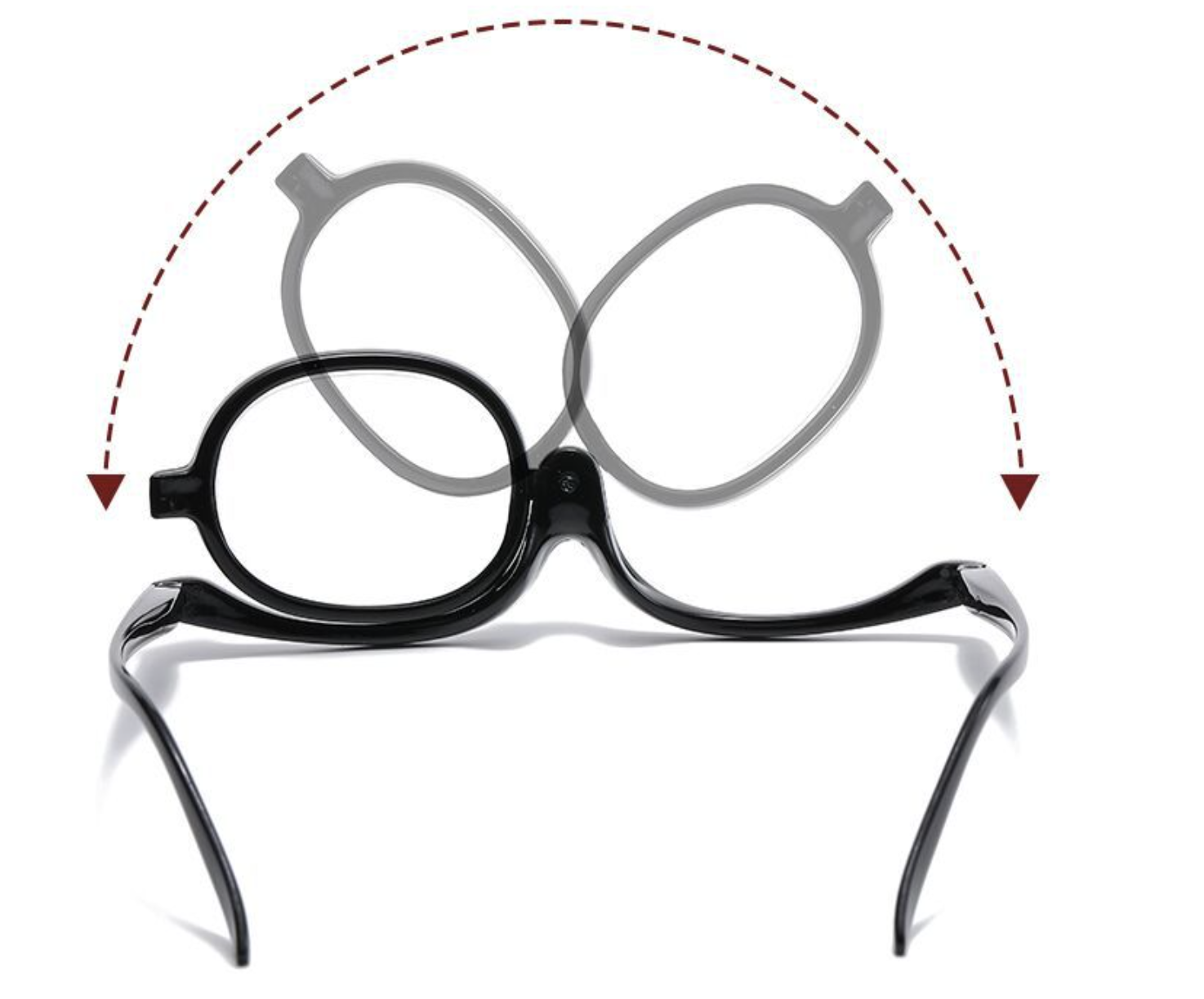 Flippable Makeup Glasses