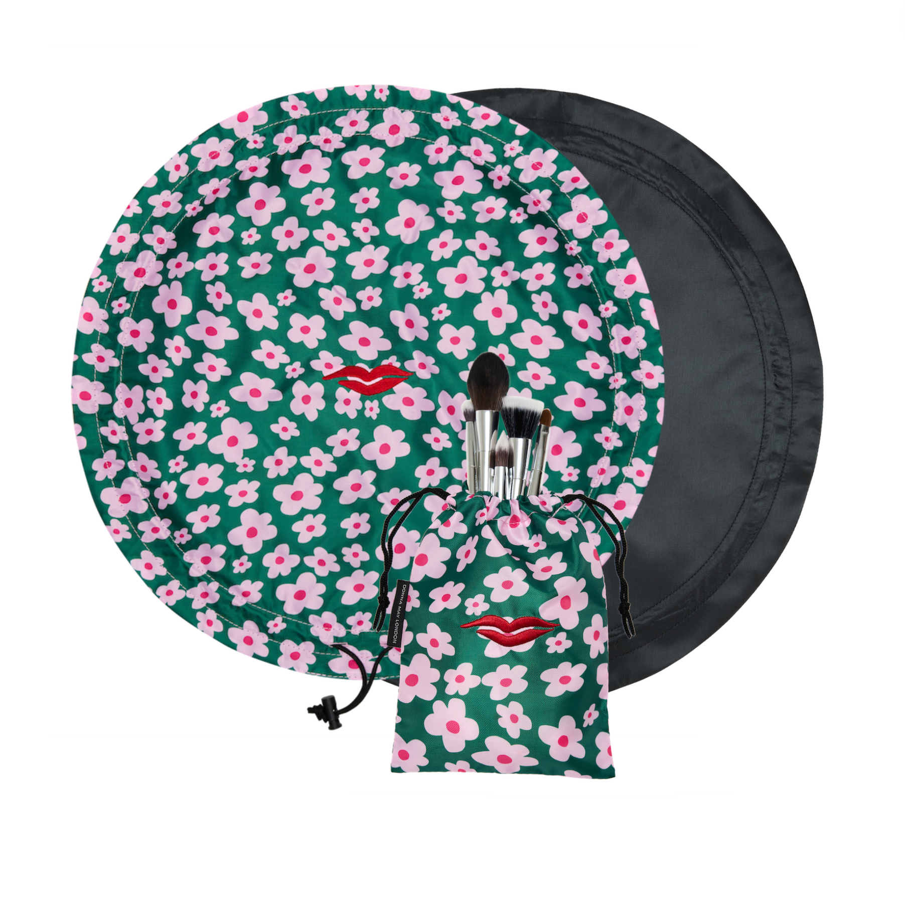 Funky flower makeup bag