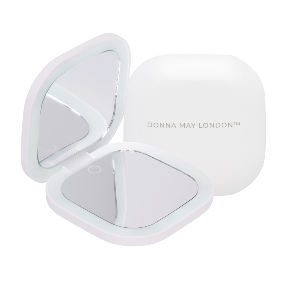 Makeup Mirror with Bright LED Lighting and Dual Magnification Options