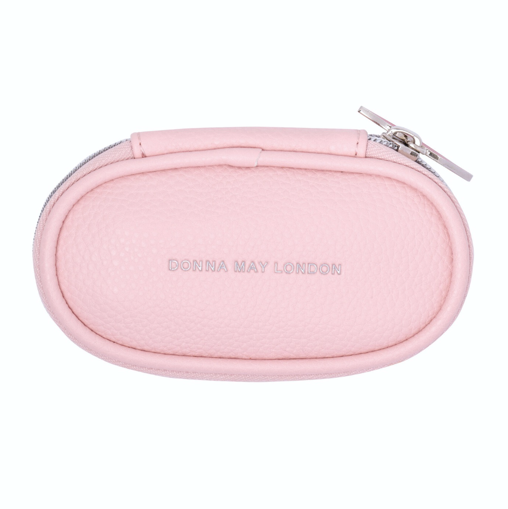 Travel Makeup Brush Set in Blush Pink Case