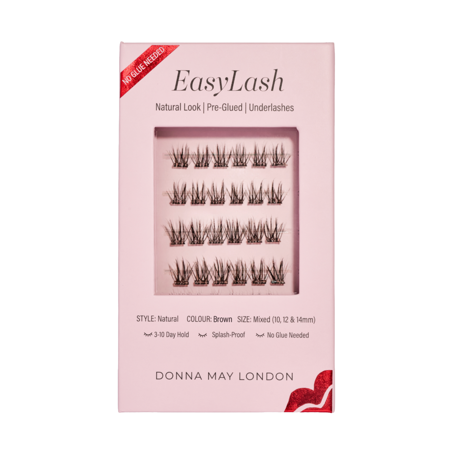 Easylash - Mixed Length, Pre-glued, Underlashes - Dark Brown
