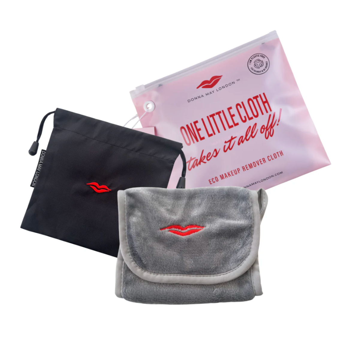 Reusable Eco Makeup Remover Cloth in GREY