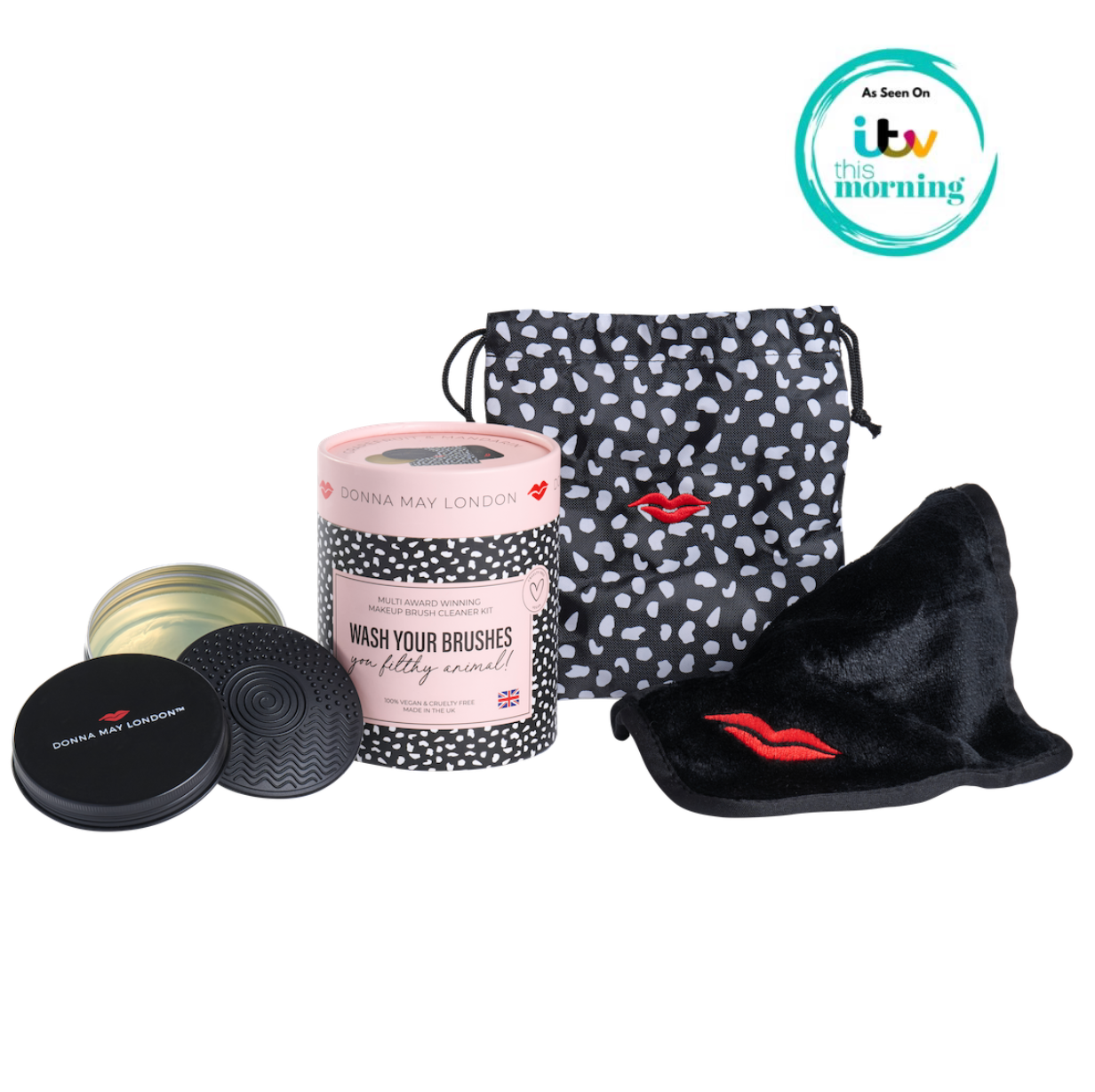 Kit de nettoyage pour pinceaux de maquillage - 100 % végétalien et sans cruauté