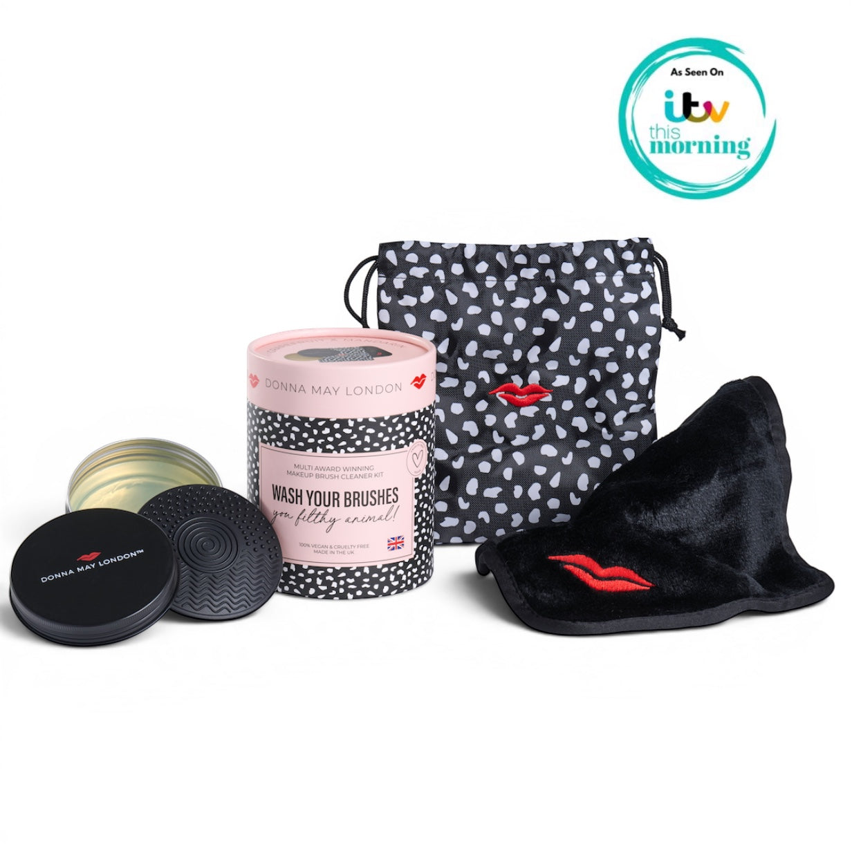 Kit de nettoyage pour pinceaux de maquillage - 100 % végétalien et sans cruauté