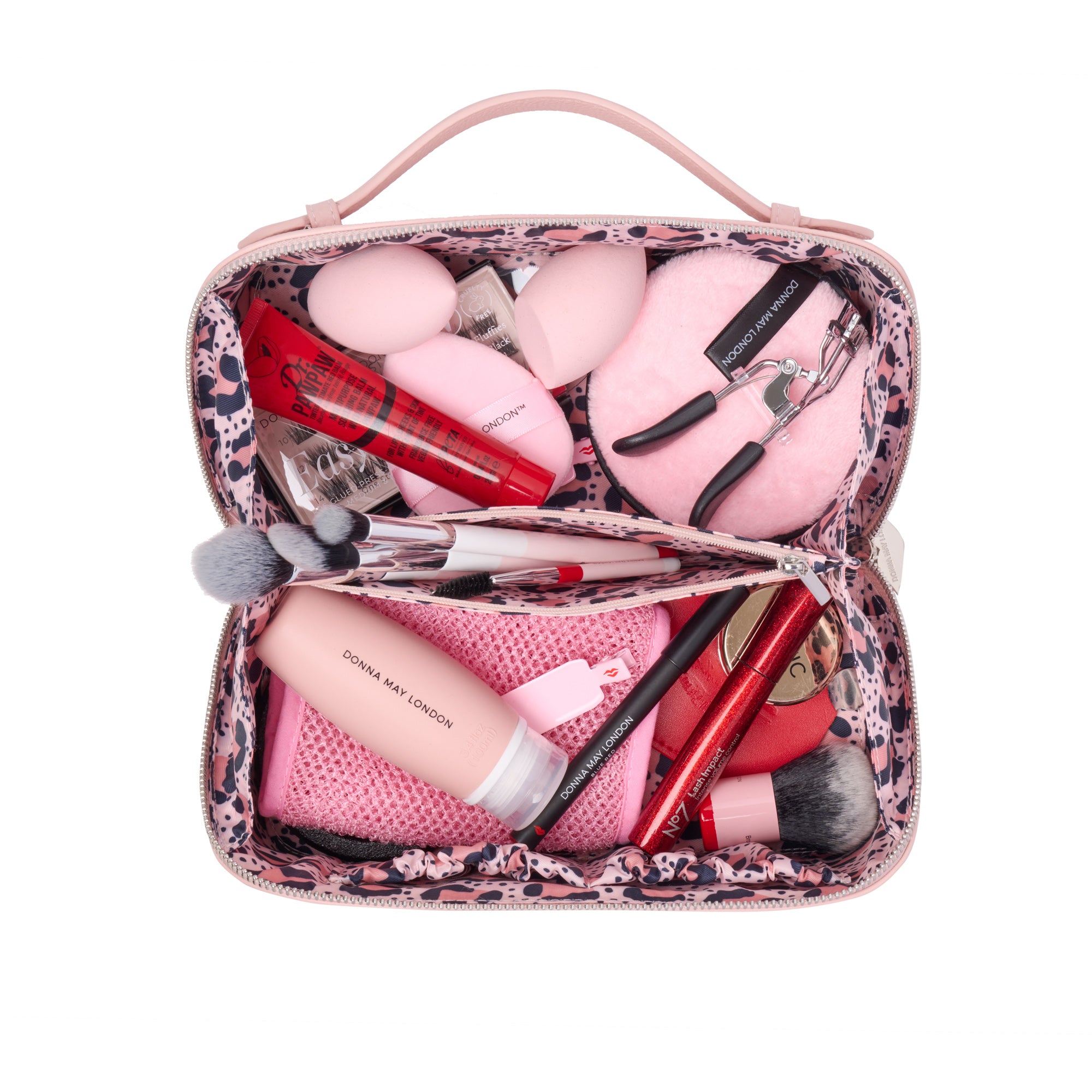 Chic Train Beauty Box | Blush Pink Makeup Storage