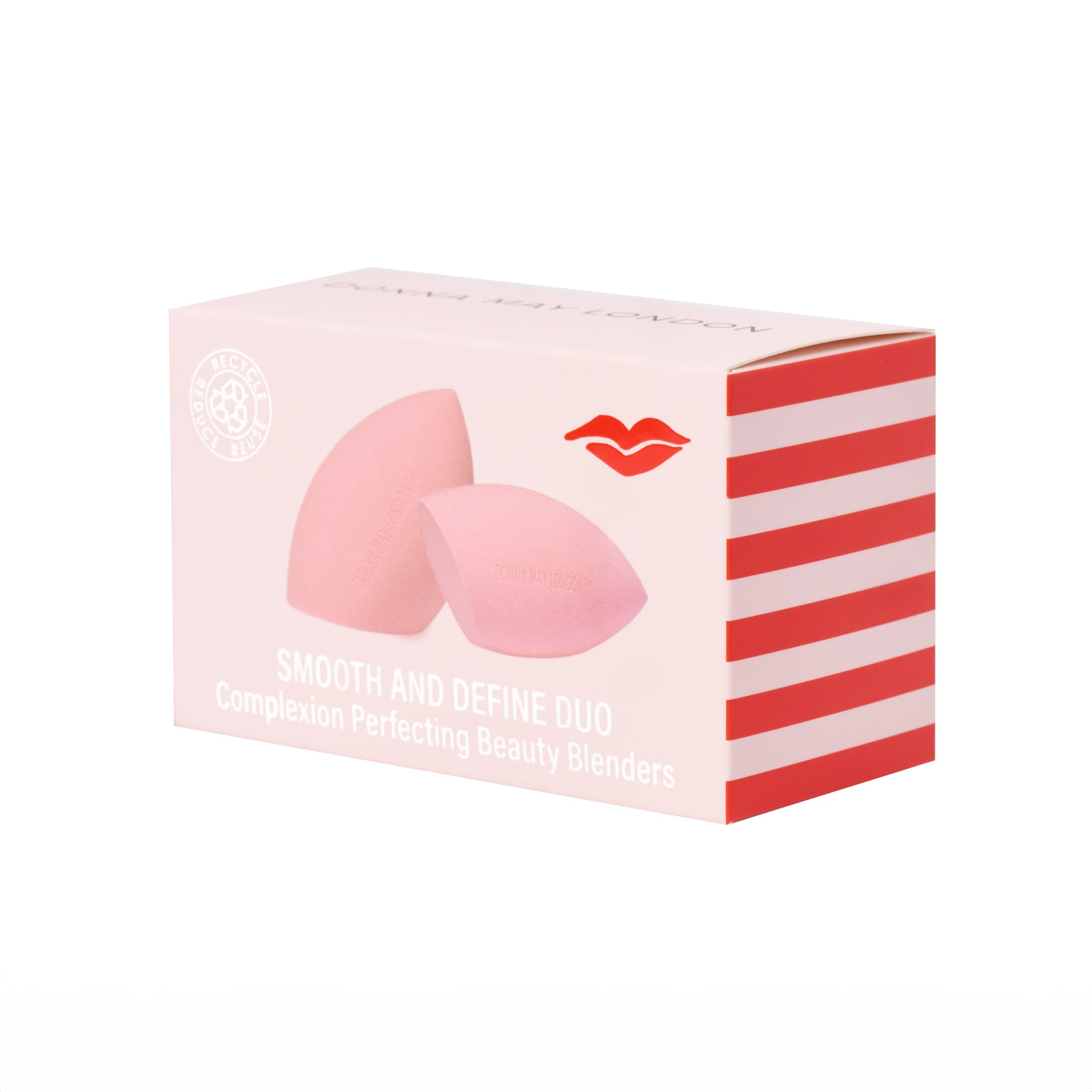 2-Piece Flat-Edge Beauty Blender Set – Pink