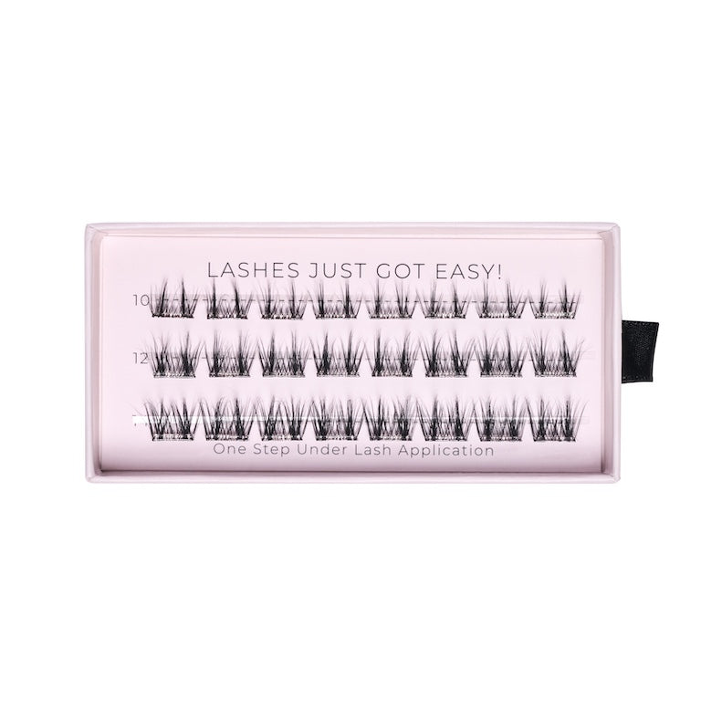 Easylash Feathered Mixed Length Pre-Glued Underlashes – Black