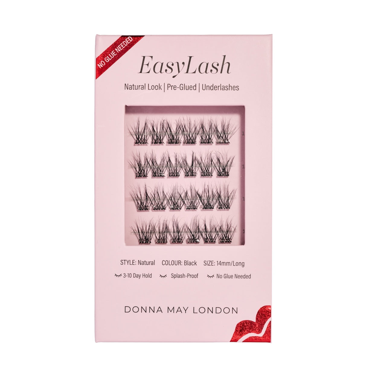 Easylash (14mm) - Longer Length Pre-glued, Underlashes - Black