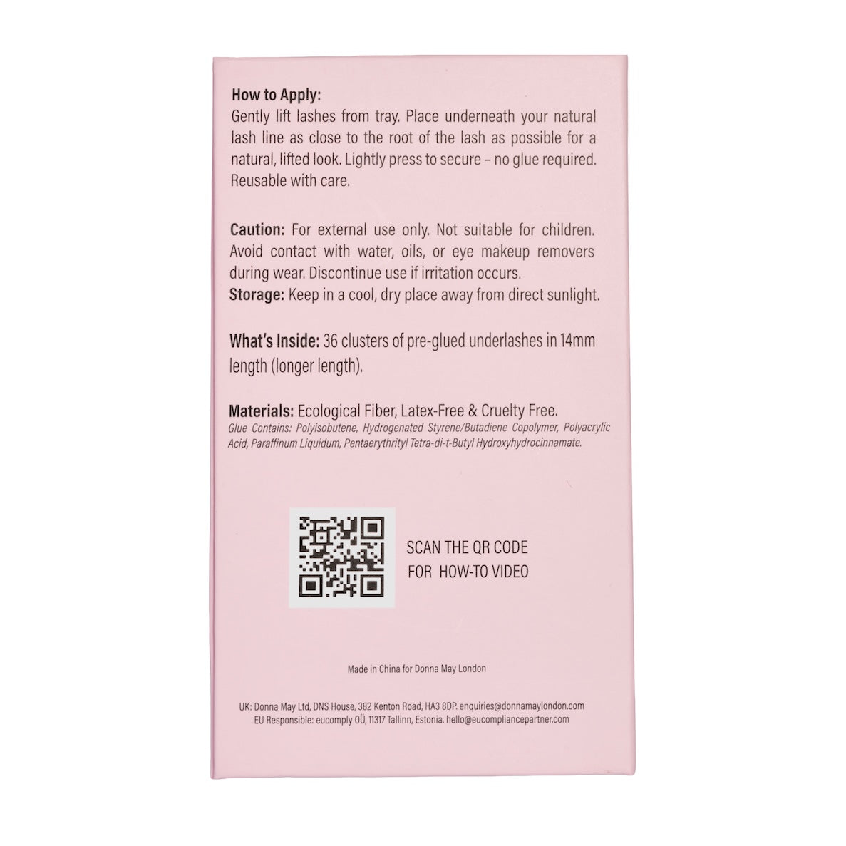 Easylash (10mm) - Shorter Length, Pre-glued, Underlashes - Black