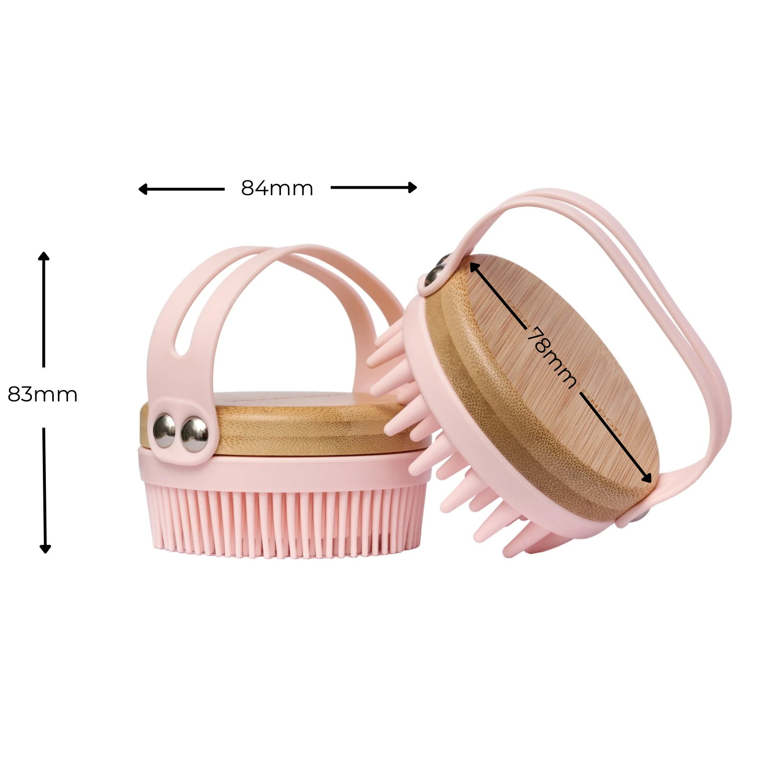 spa style body and hair brush set for home use