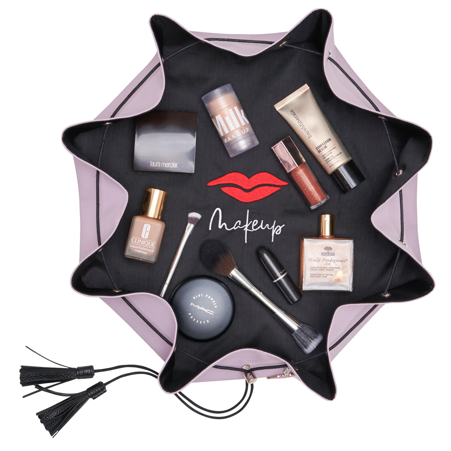Trousse de Maquillage Lay Flat - Framboise Chaude