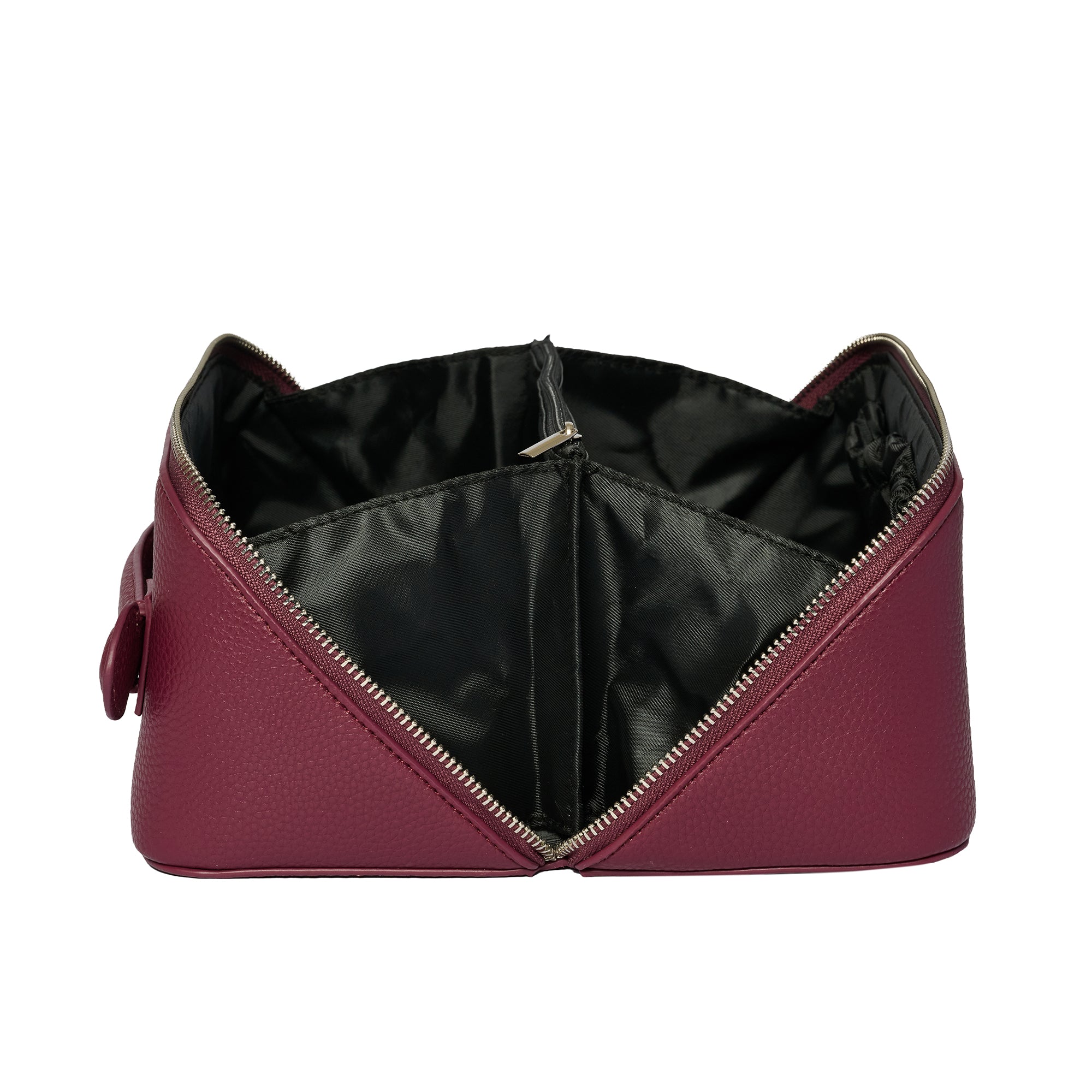 Chic Train Beauty Box for makeup storage - Burgundy