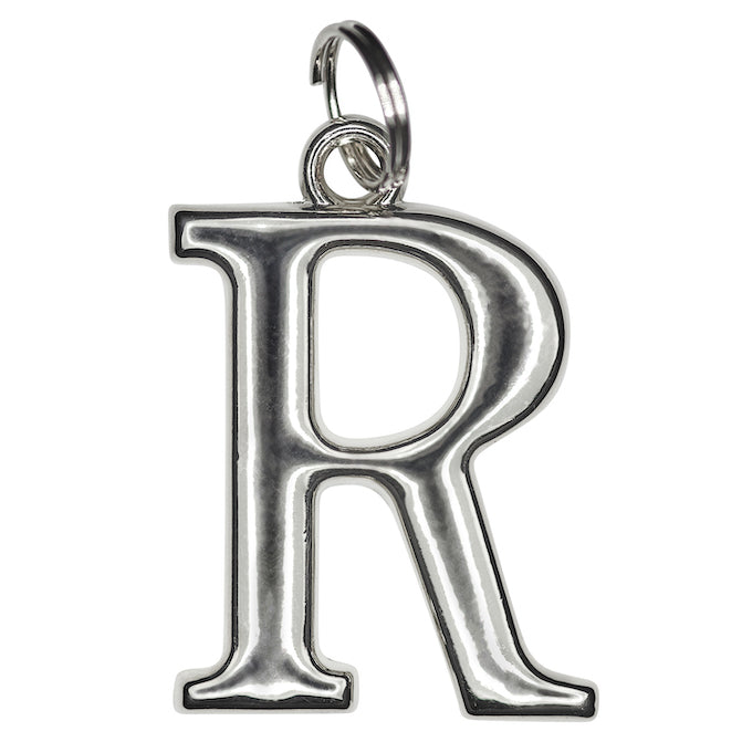 Silver R initial Charm