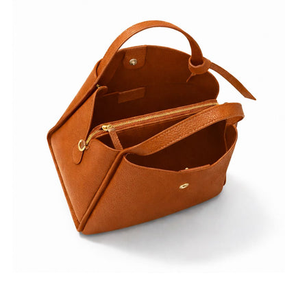 Bow Bag in Tan - The Everyday Luxe Mini Tote