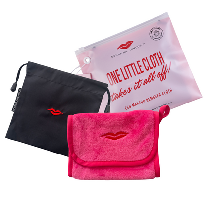 Chiffon démaquillant réutilisable en noir 