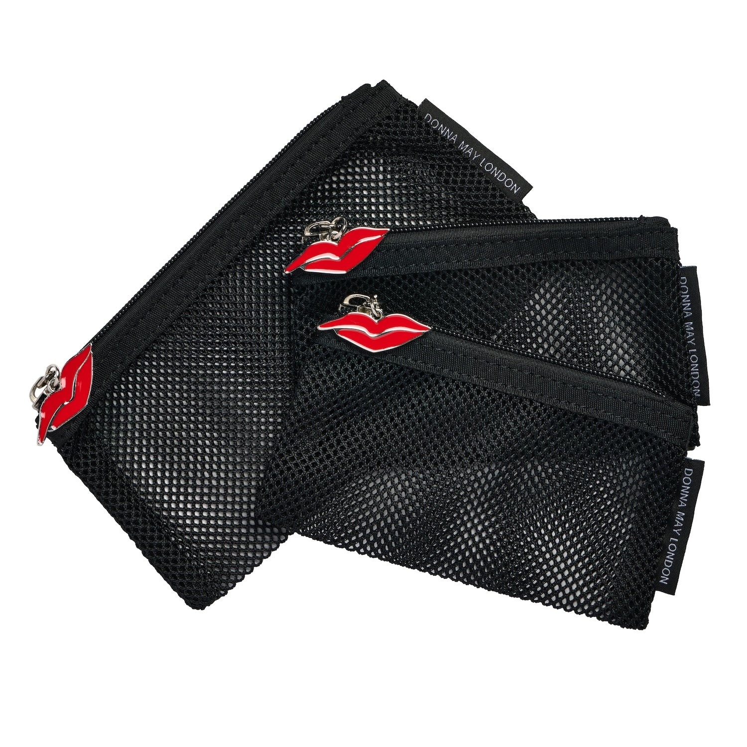 Set of 3 Mesh Makeup Pouches