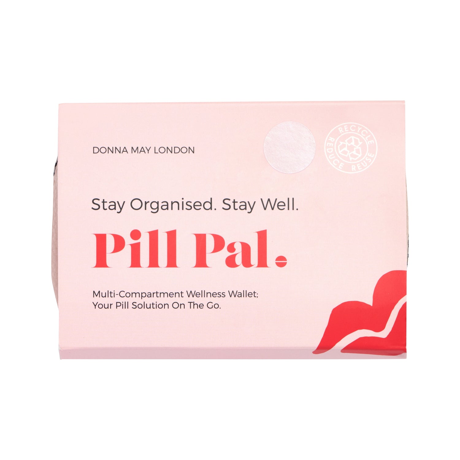 Everyday Pill Pal in Blush Pink Faux Leather