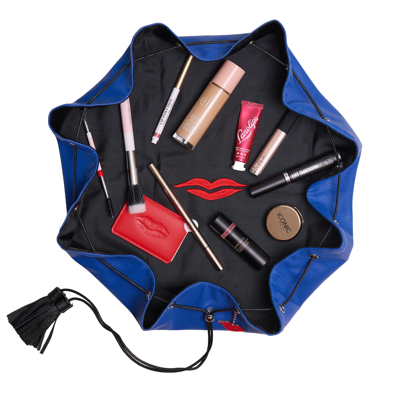 Lay Flat Makeup Bag - Royal Blue