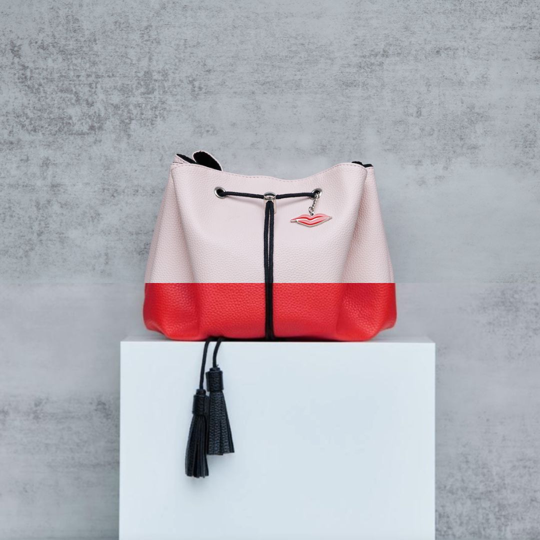Red &amp; Pink Lay Flat Makeup Bag