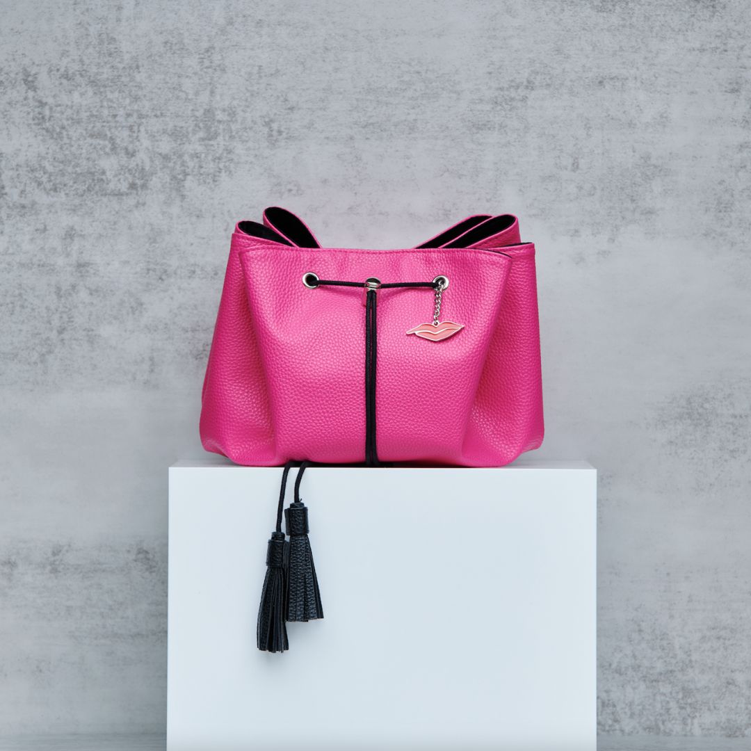 Bright Pink Lay Flat Makeup Bag