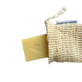 hemp exfoliating soap bag