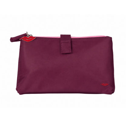 Burgundy Knick-Knack Bag Max – 3 Clear Pocket Beauty Organiser