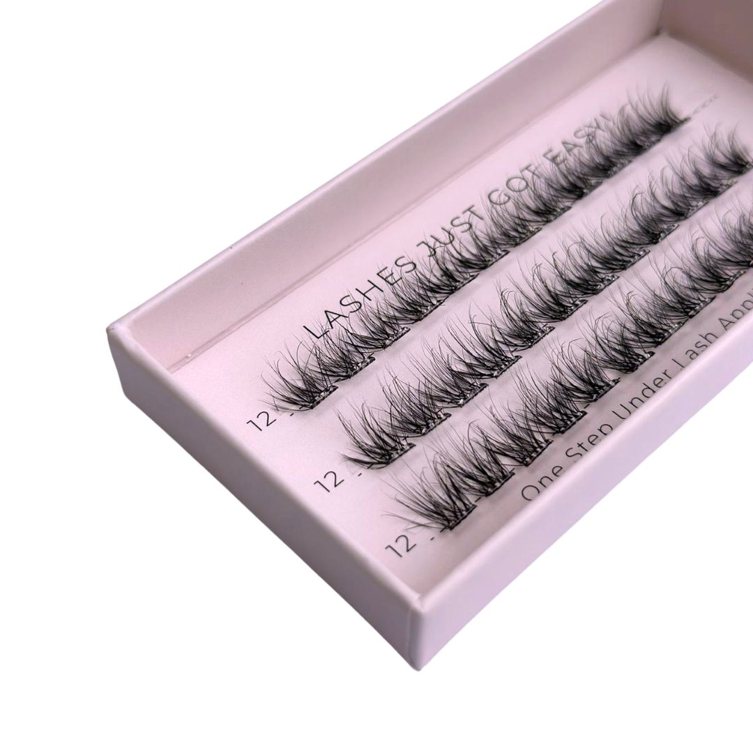 Easylash (12mm)  - Medium Length Clusters in Black