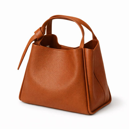 Bow Bag in Tan - The Everyday Luxe Mini Tote