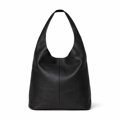 London Sloane Shopper in Black with Dark Silver Purse