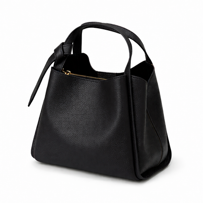 Bow Bag in Black - The Everyday Luxe Mini Tote