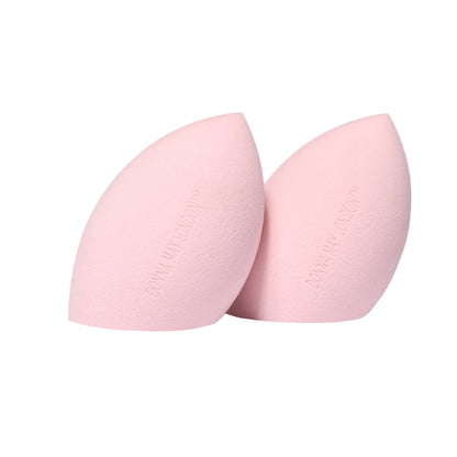 2-Piece Flat-Edge Beauty Blender Set – Pink