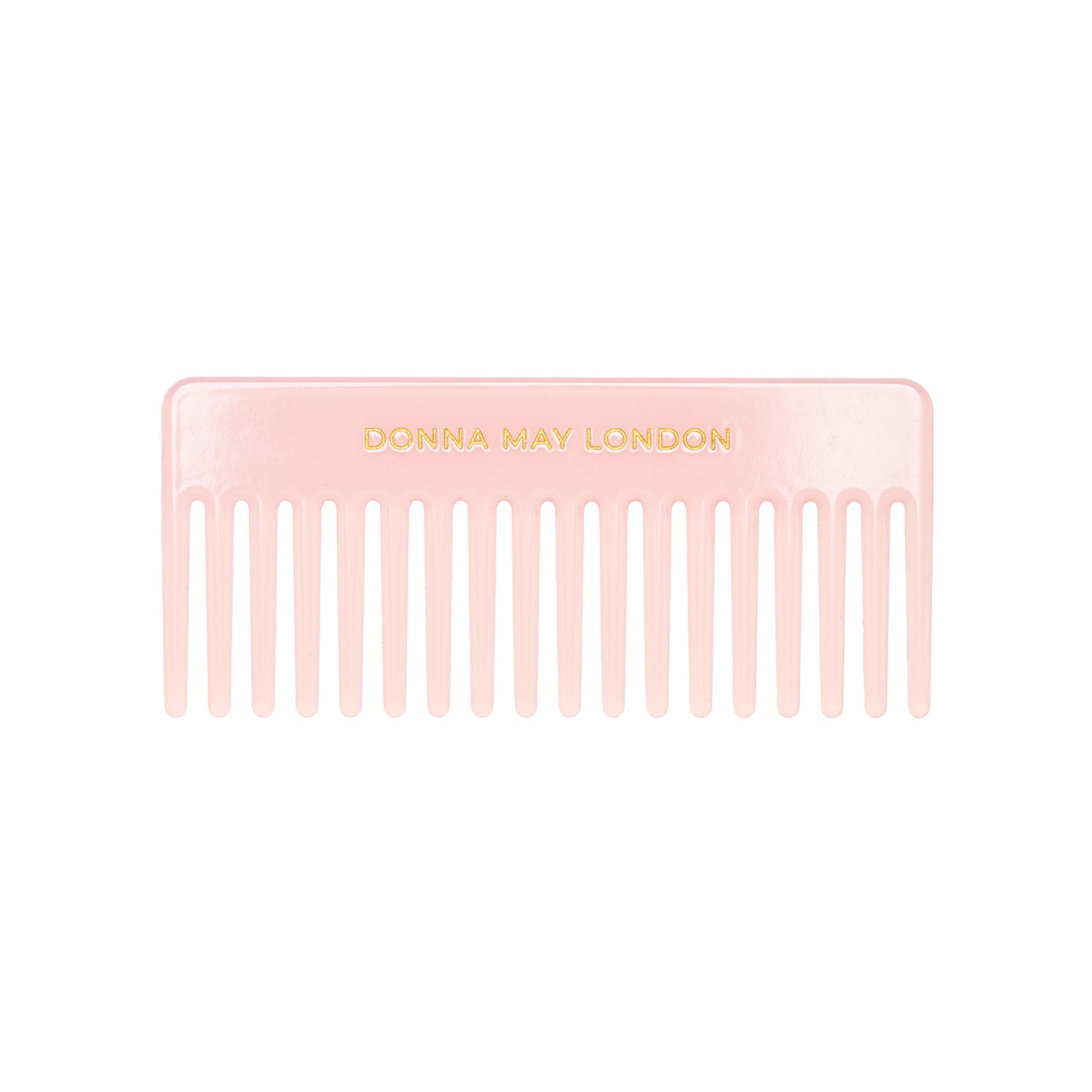 Wide Tooth Hair Comb with Faux Leather Pouch