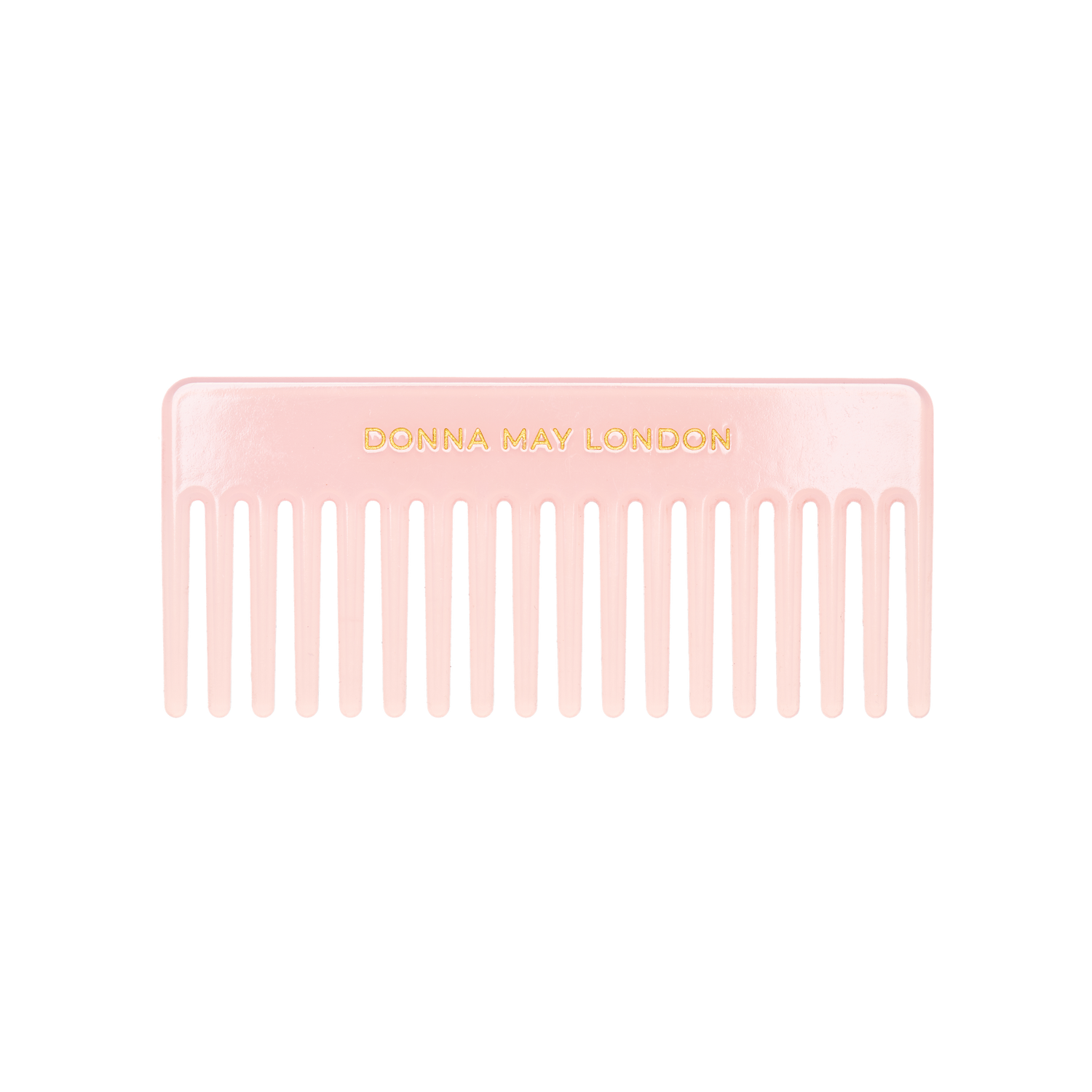 Wide Tooth Hair Comb with Faux Leather Pouch