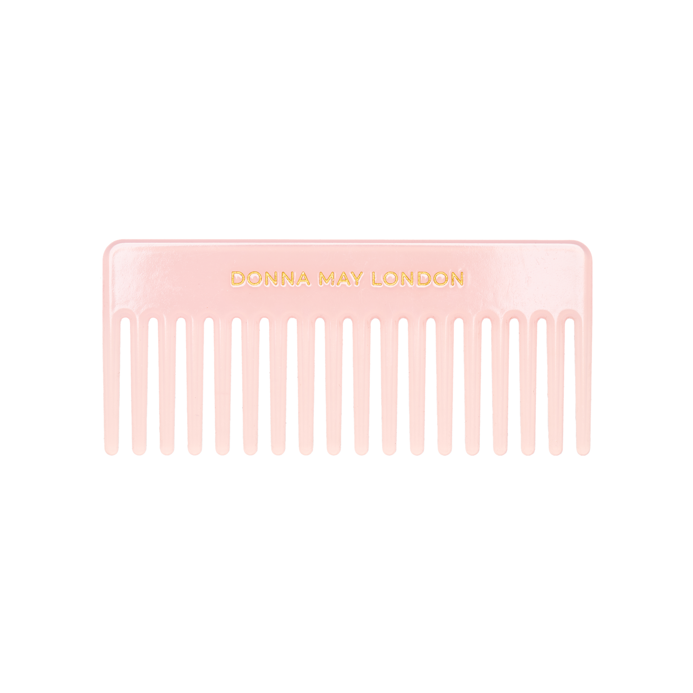 Wide Tooth Hair Comb with Faux Leather Pouch