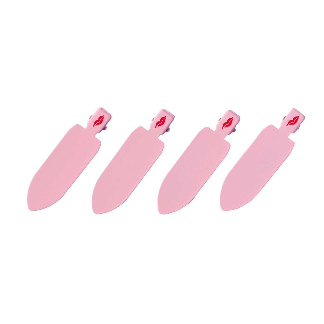 Stay Smooth Set – 4 Crease-Free Hairclips in Donna May Pink