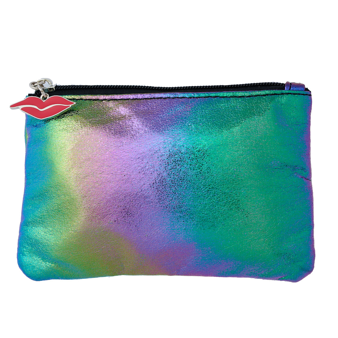 Lipstick Penny Purse in Rainbow Metallic