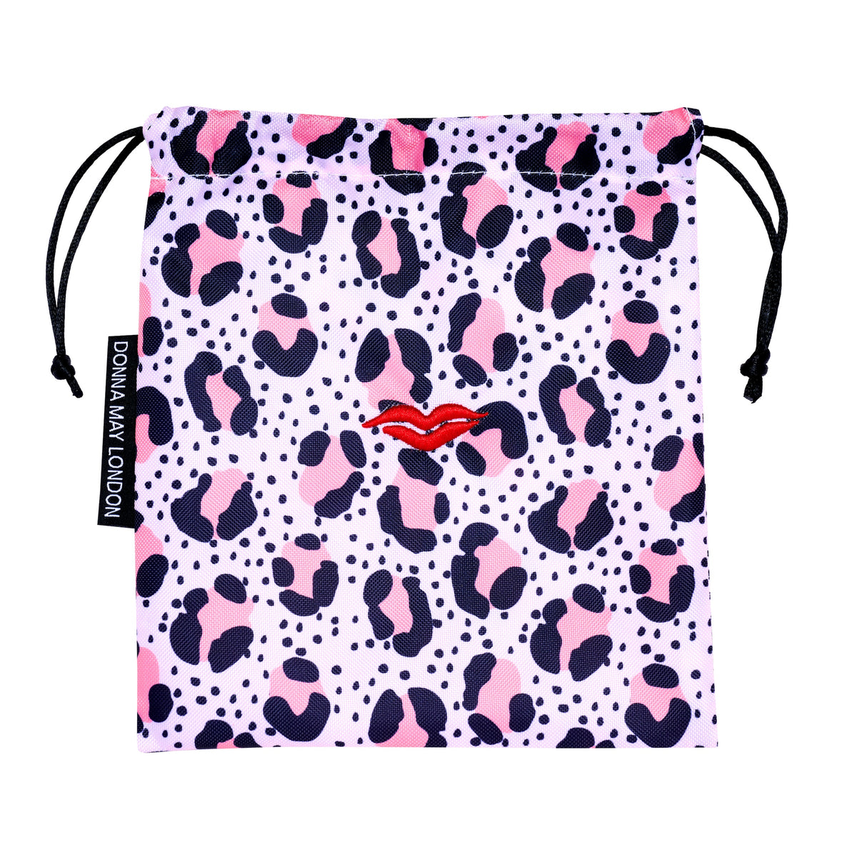 Shower Cap with Cute Bow in Nude Pink Leopard