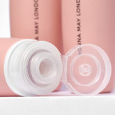 Donna May London Fill & Go travel bottle set in soft silicone with secure, leakproof lids